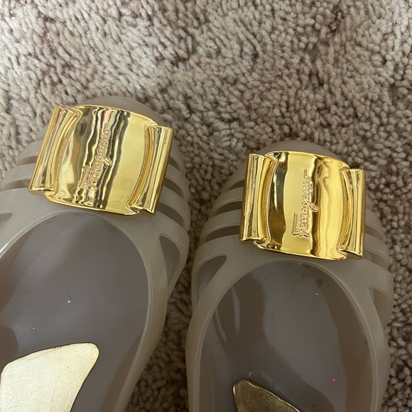 salvatore ferragamo jelly ballerina flats size 7 AUTHENTIC - Picture 4 of 5